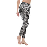 White Wolf Bandana High Waist Leggings