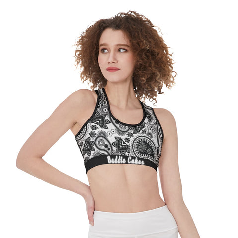 White Wolf Bandana Sports Bra