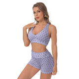 Purple Rain Active Shorts Set