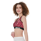 Red Wolf Bandana Sports Bra