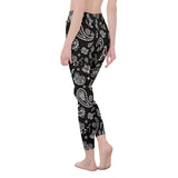 Black Bandana High Waist Leggings