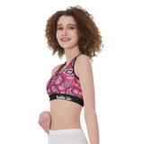 Temptation Pink Bandana Sports Bra