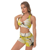 Lemon Butter Active Shorts Set