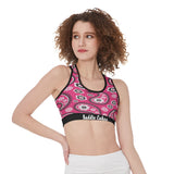 Temptation Pink Bandana Sports Bra