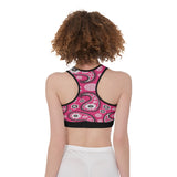 Temptation Pink Bandana Sports Bra