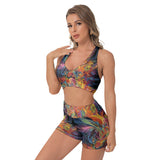 Sweet Sangria Active Shorts Set