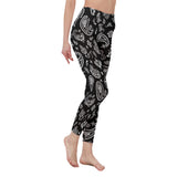 Black Bandana High Waist Leggings