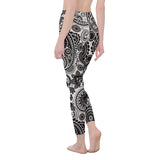 White Wolf Bandana High Waist Leggings