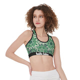 Green Bandana Spots Bra