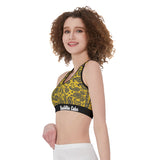 Yellow Bandana Sports Bra