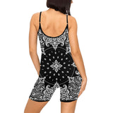 Black Biker Bandana Women's Bodysuit